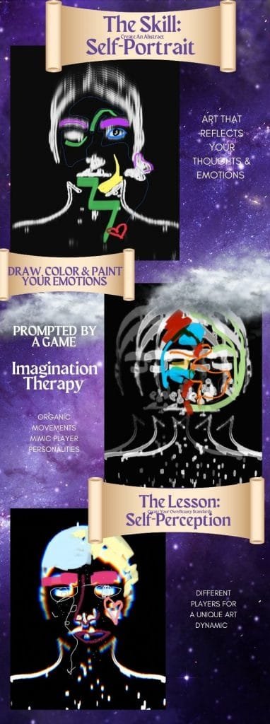 Self Portrait Skill Self Perception Draw Color Paint Your Emotions